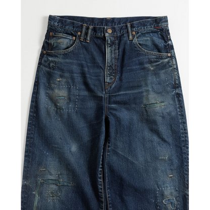 ANACHRONORM REMAKED WIDE 5P DENIM PANTS DARK INDIGO
