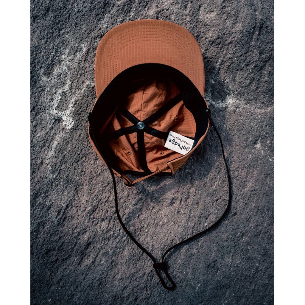 GARBAGE INDUSTRIES  SOFT BRIM 6 PANEL CAP w/ CHIN STRAP (OFFLINE)
