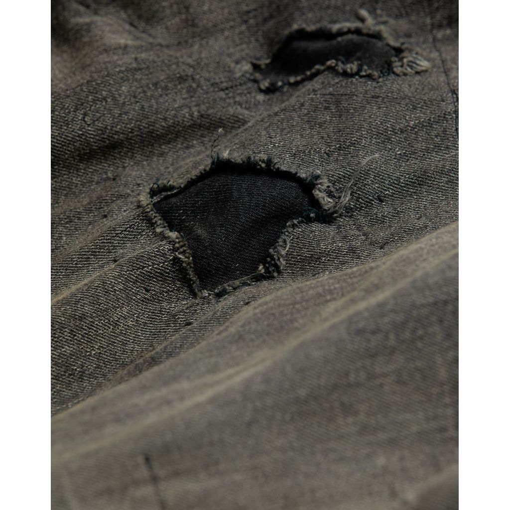 ANACHRONORMAN396-R HARD REMAKED DUAL DENIM MA-1 BLACK (REMAKE)