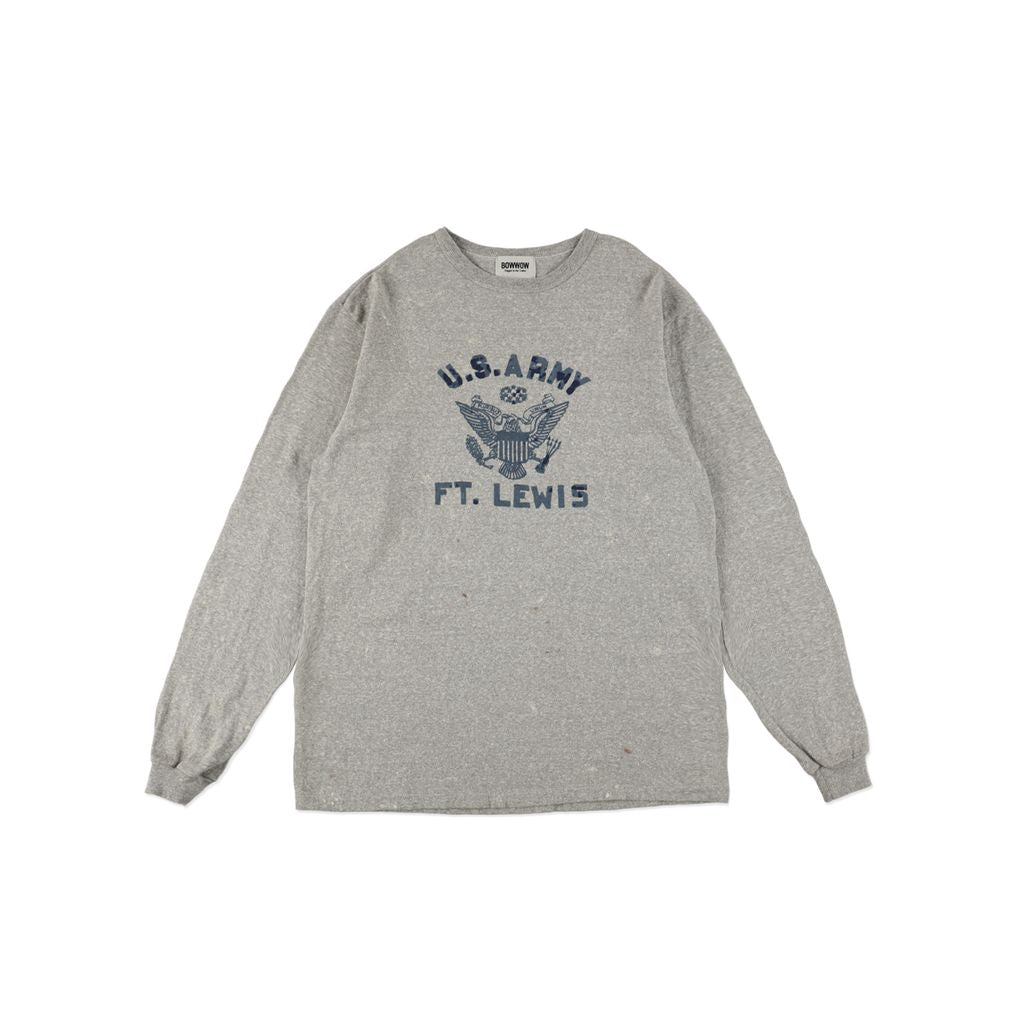 BOW WOW WEATHERED 88/12 LS TEE - U.S.ARMY