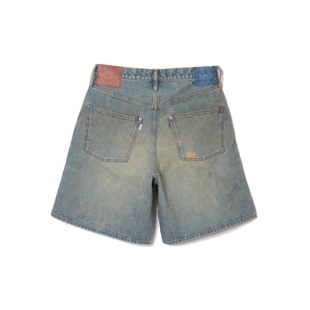 SUGARHILL  DAMAGED MODERN DENIM PANTS SHORTS