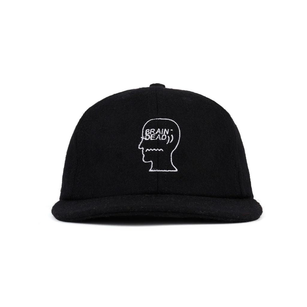 BRAIN DEAD FLANNEL CLASSIC LOGOHEAD 6PANEL HAT