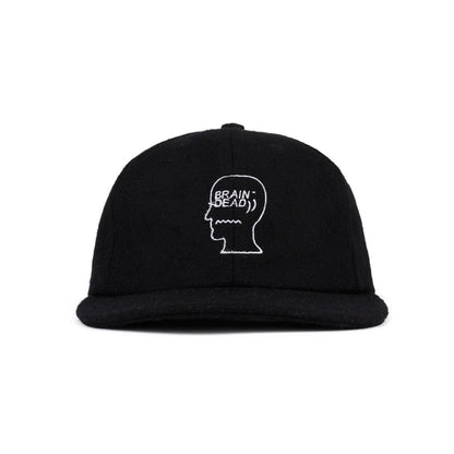 BRAIN DEAD FLANNEL CLASSIC LOGOHEAD 6PANEL HAT