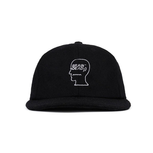 BRAIN DEAD FLANNEL CLASSIC LOGOHEAD 6PANEL HAT