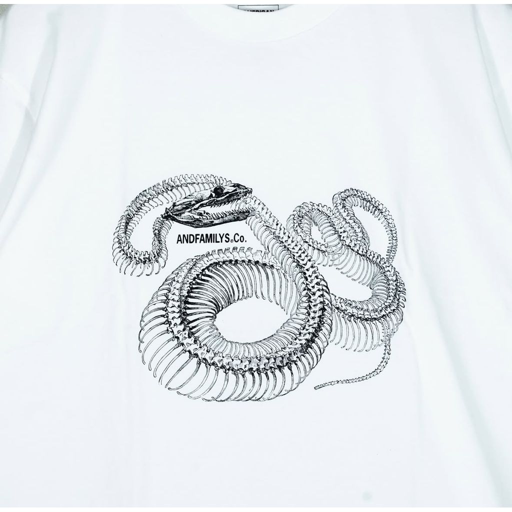 ANDFAMILYS Standard Tee - Snake Bone