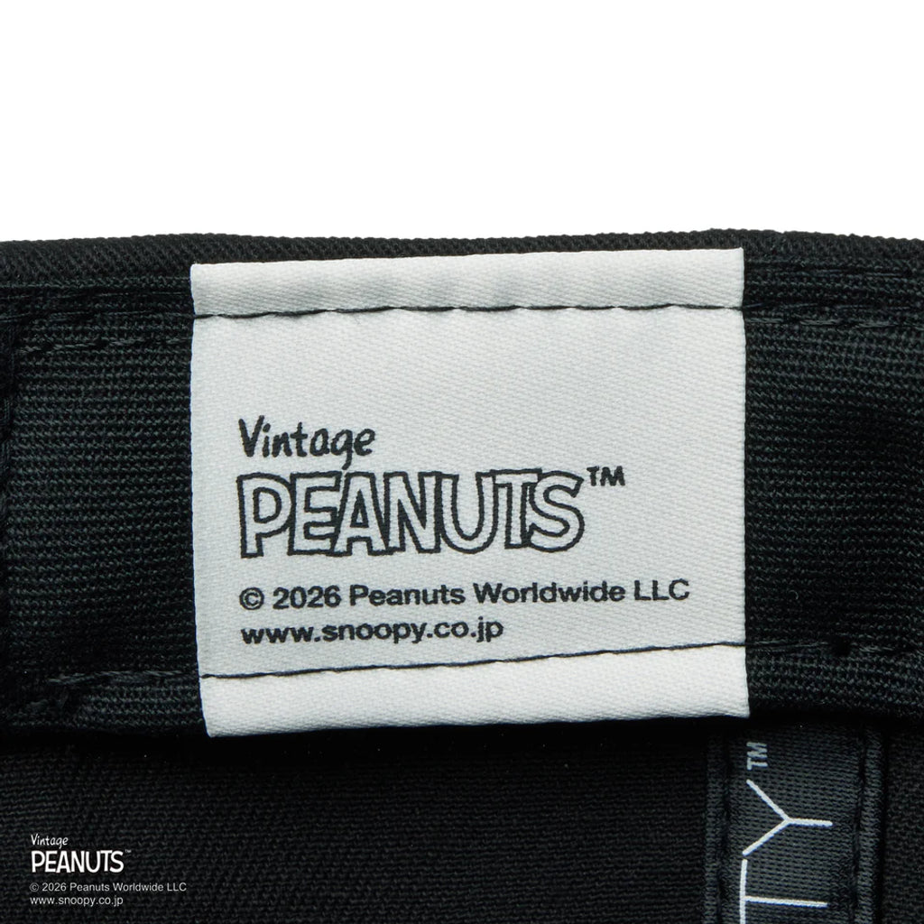 NEW ERA 9TWENTY Vintage PEANUTS ピーナッツ GOLF スヌーピー ウッドストック ブラック 14865329