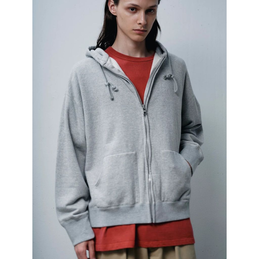 FOUNDOUR COTTON FRENCH TERRY ZIP UP HOODIE