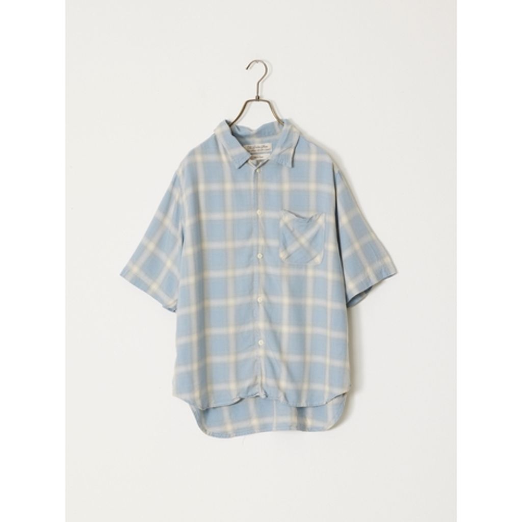 【予約商品】REMI RELIEF RN30389055  レーヨンツイルオンブレS/Sシャツ 26ss