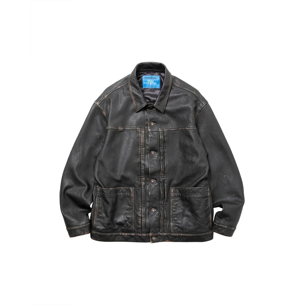Liberaiders WASHED LEATHER JACKET