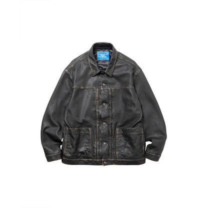 Liberaiders WASHED LEATHER JACKET