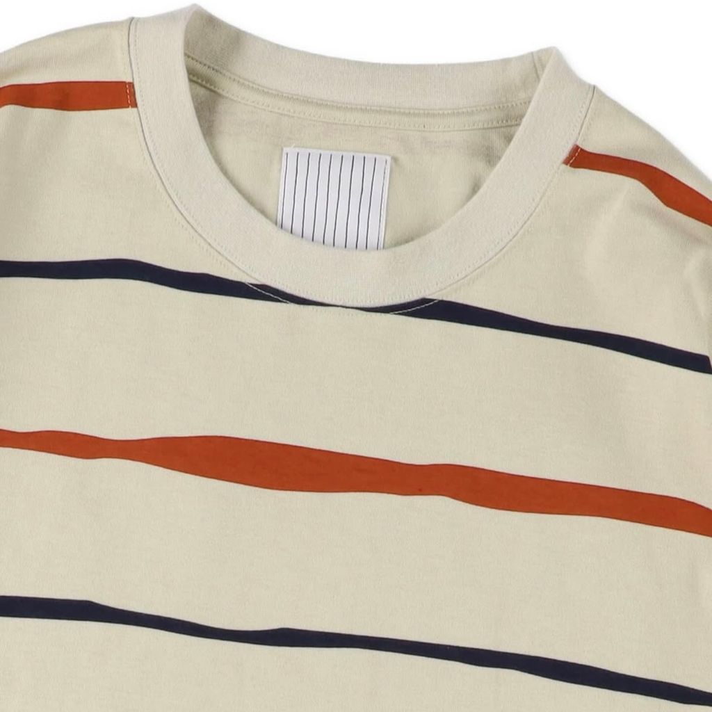 S.F.C SUPER BIG STRIPE  LS  TEE (W/DRAWSTRINGS)