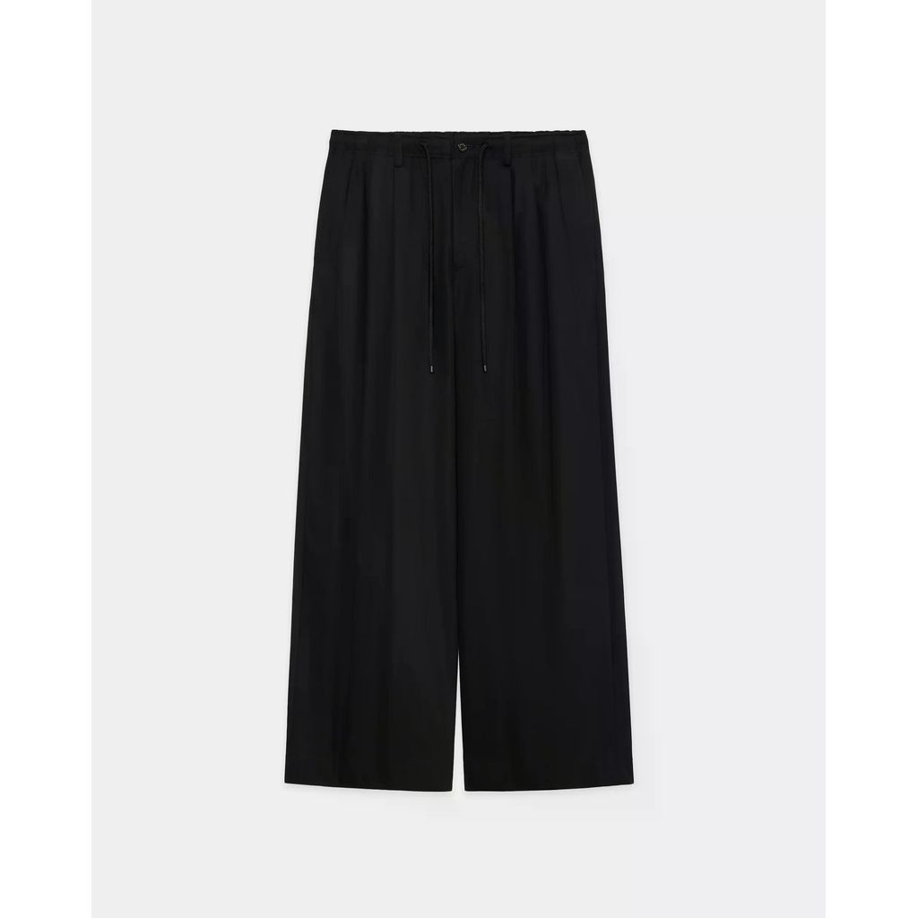 MARKAWARE Organic Cotton Voile Yarn Twill Triple Pleated Easy Trousers