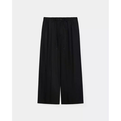 MARKAWARE Organic Cotton Voile Yarn Twill Triple Pleated Easy Trousers