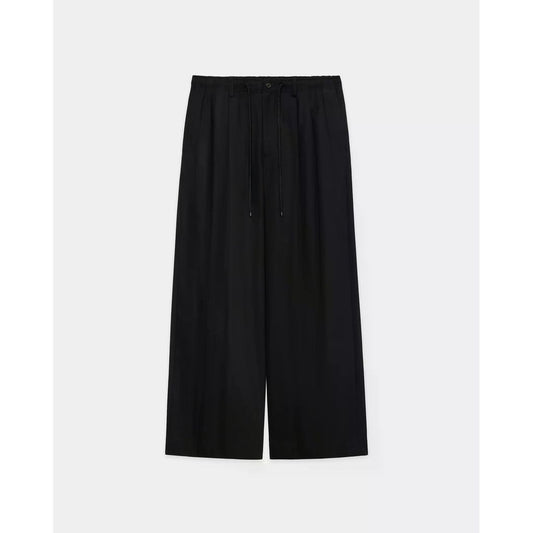 MARKAWARE Organic Cotton Voile Yarn Twill Triple Pleated Easy Trousers