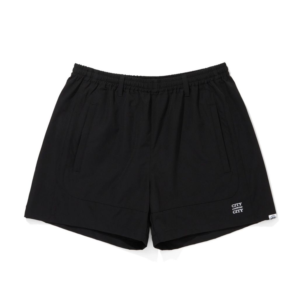 CITY COUNTRY CITY EMBROIDERD LOGO STRECH NYLON EASY SHORTS