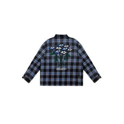 VANDY THE PINK BRUSHED FLANNEL SHIRT（BLUE）