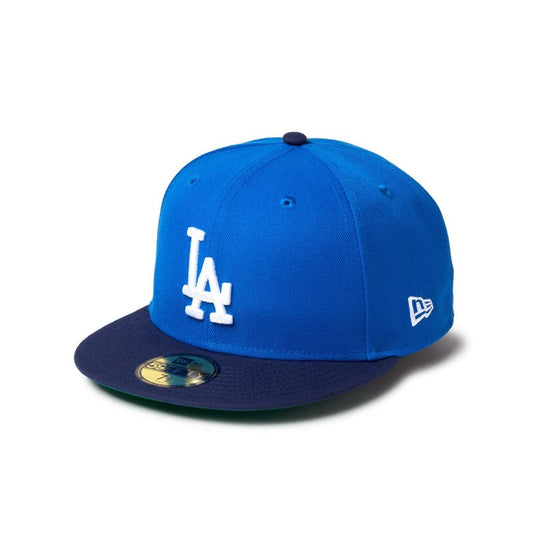 NEW ERA  59FIFTY Powered by GORO NAKATSUGAWA(min-nano) ロサンゼルス・ドジャース スエットバンドブルーバイザー ライトネイビー