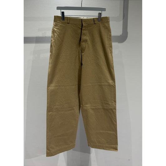 YAECA M チノパンツ ワイドストレート Chino Trousers, Wide Straight