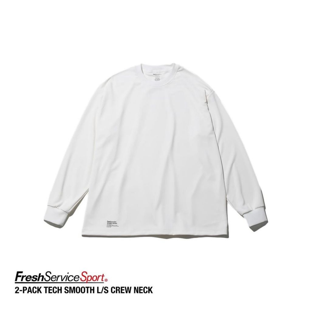 FreshService "2-PACK TECH SMOOTH L/S CREW NECK"