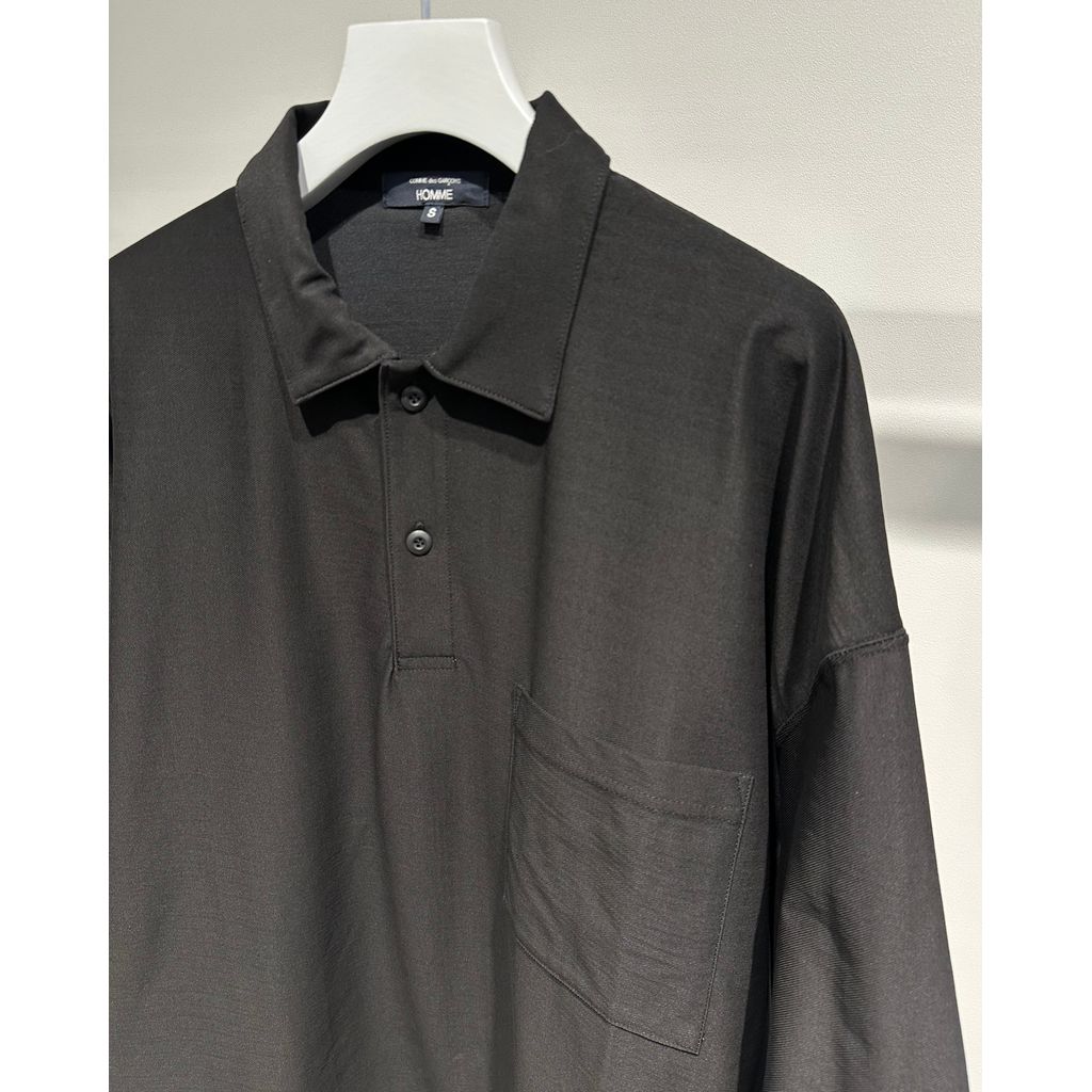 COMME des GARCONS HOMME ESTEL CUPRA POLO SHIRT