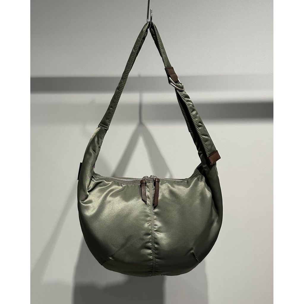 COMME des GARCONS HOMME COTTON NYLON TWILL SHOULDER BAG（KAHKI