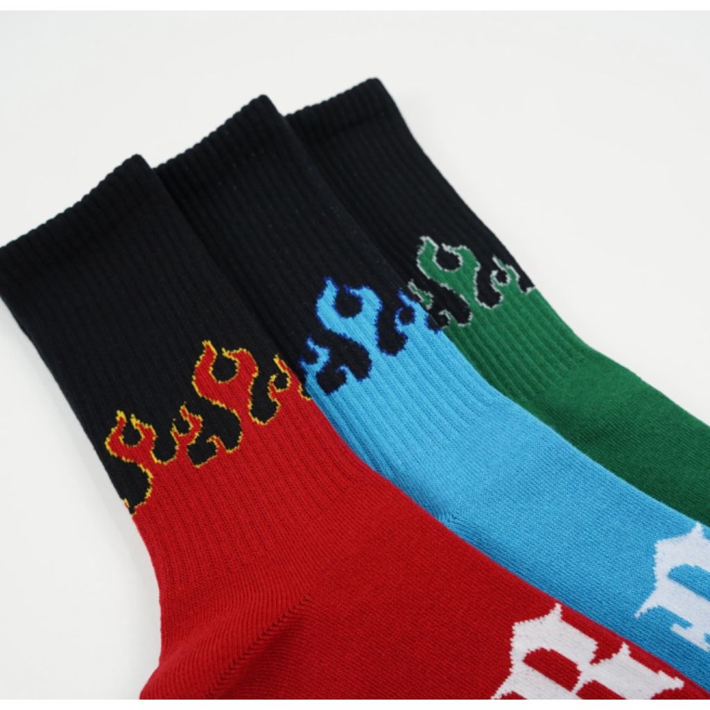 BOKU HA TANOSII ／ BOKUTANO SOCKS "Flames"