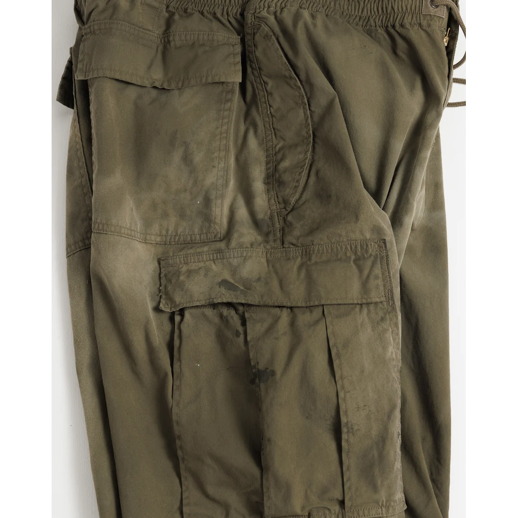 ANACHRONORM FADED CARGO EASY PANTS OLIVE