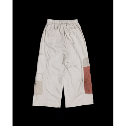 ANACHRONORM REMAKED MIX PANEL WIDE EASY PANTS BEIGE