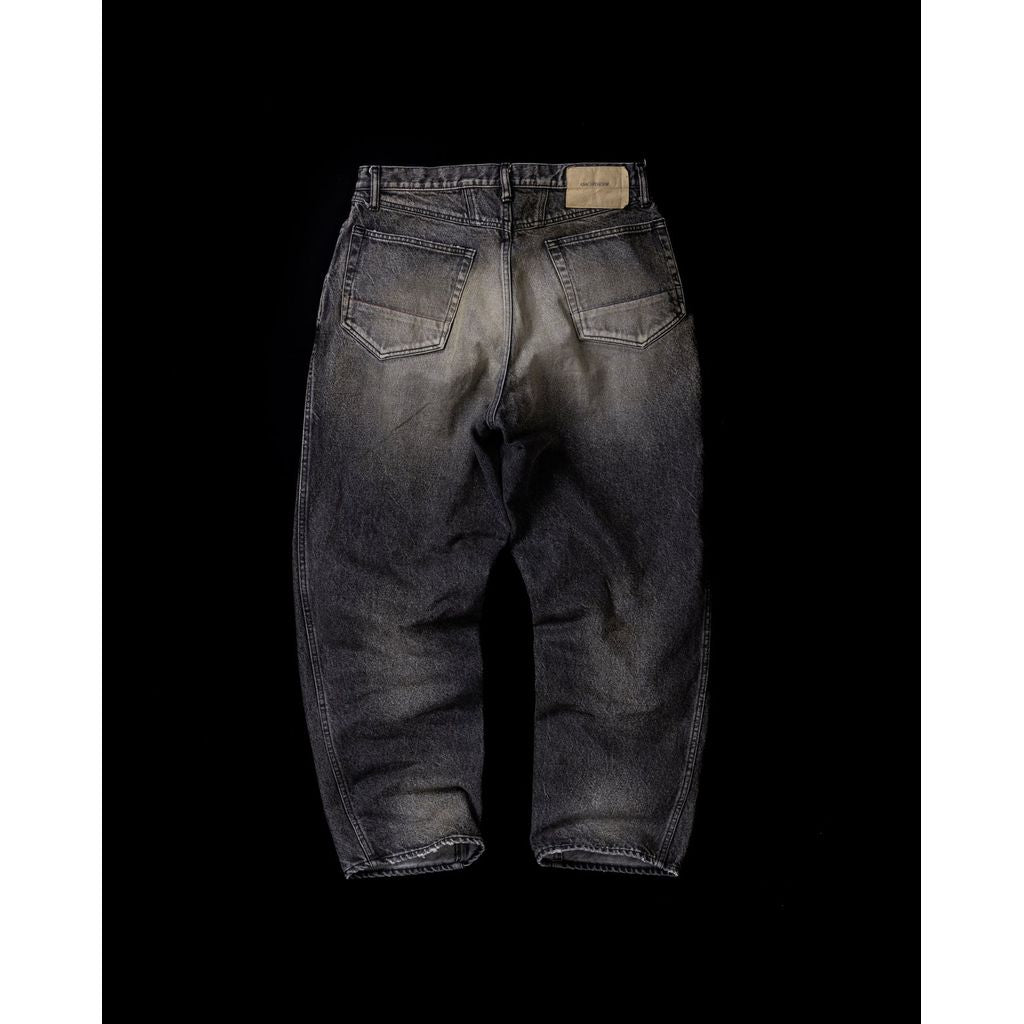 ANACHRONORM FRONT YORK REMAKED DENIM PANTS BLACK (REMAKE)
