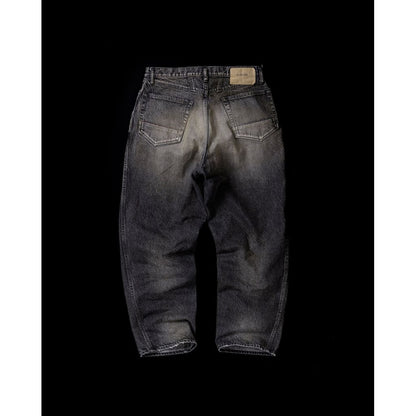 ANACHRONORM FRONT YORK REMAKED DENIM PANTS BLACK (REMAKE)