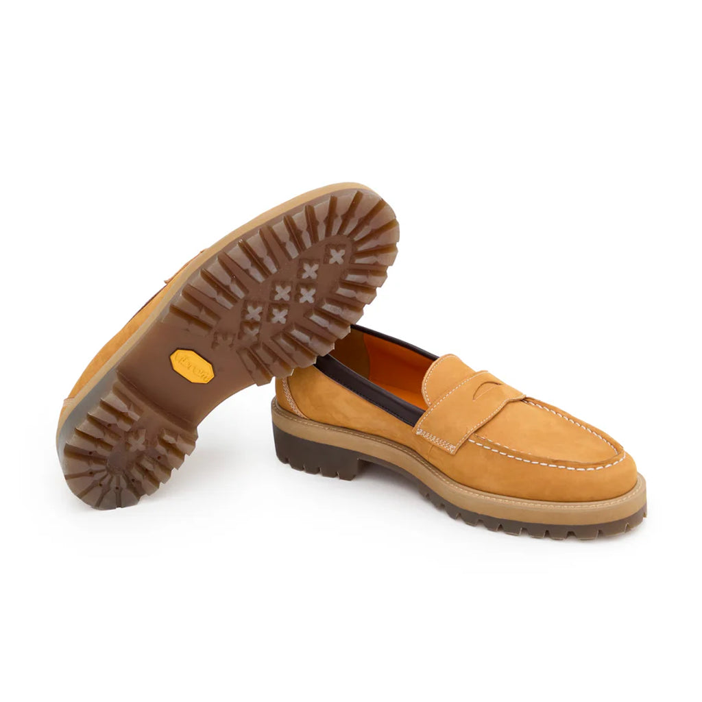 MAGIC STICK Basic Coin Loafer by Tomo & Co. (YELLOW NUBUCK)