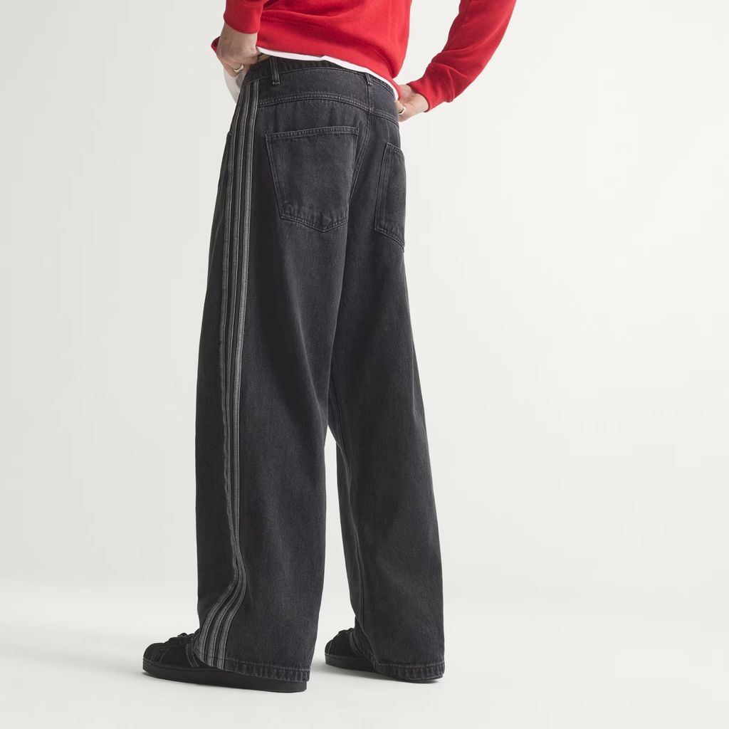 adidas Originals SST デニム ジーンズ ミッドライズ ストレート レッグ