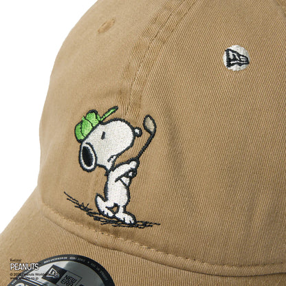NEW ERA 9TWENTY Vintage PEANUTS ピーナッツ GOLF スイング カーキ