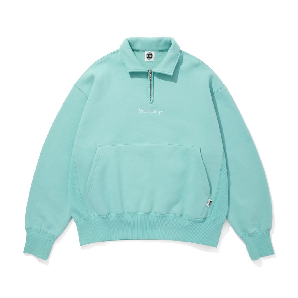 CITY COUNTRY CITY EMBROIDERED LOGO HAFE ZIP SWEATSHIRTS