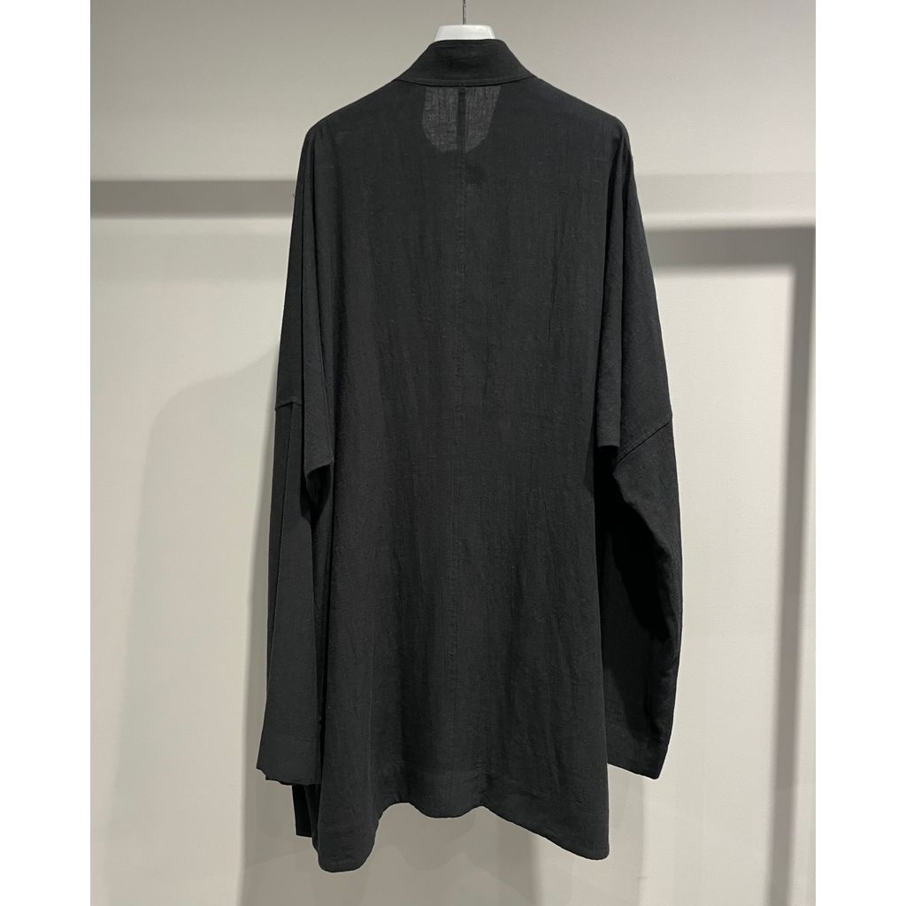 Y's for men RY/LI CLOTH CHINA BUTTON STAND COLLAR SHIRT