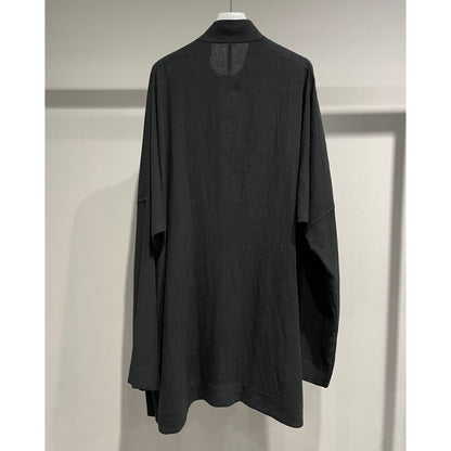 Y's for men RY/LI CLOTH CHINA BUTTON STAND COLLAR SHIRT