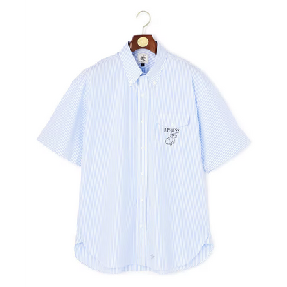 J.PRESS 【AaronChang】【UNISEX】コットンタイプライター ストライプ シャツ / B.D. / Baggy-Fit