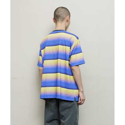 BAL GRADIENT STRIPE CREW NECK TEE