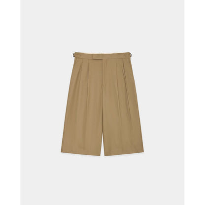 marka Organic Cotton Gabardine / Two Tuck Cropped Trousers