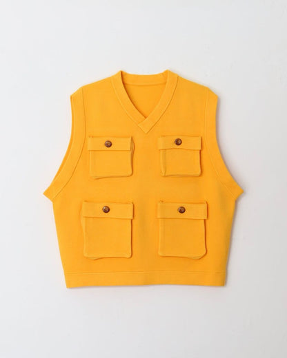 AMBERGLEAM × VOO Fisherman Knit Vest