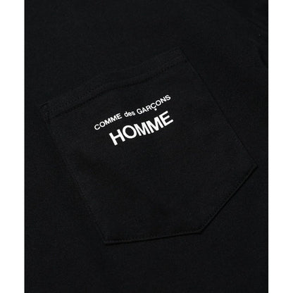 COMME des GARCONS HOMME CdG HOMME LOGO LONG SLEEVE TEE（BLACK）