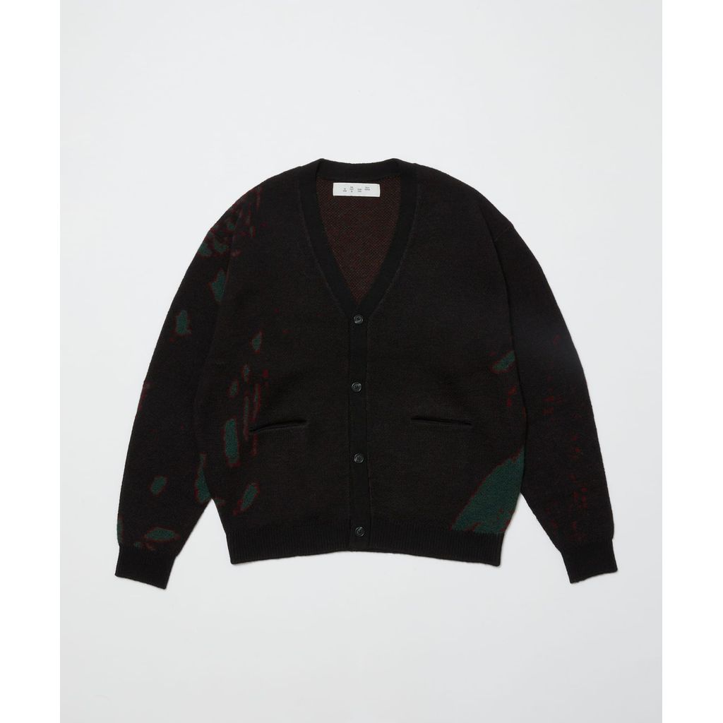 BAL JACQUARD WOOL CARDIGAN