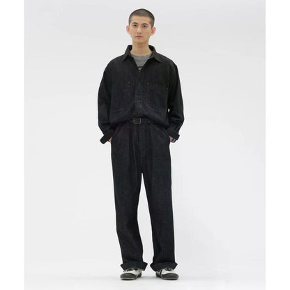 MHL. CANTON LIGHT DENIM TROUSERS