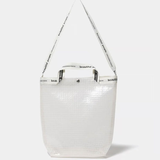 beautiful people plaid vinyl logotape shoulder bag