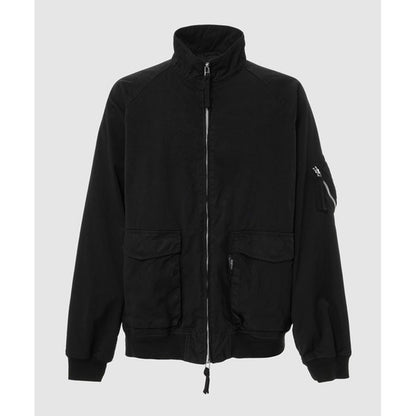 COMME des GARCONS HOMME NYLON TWILL OVER DYE MILITALY JACKET (BLACK)
