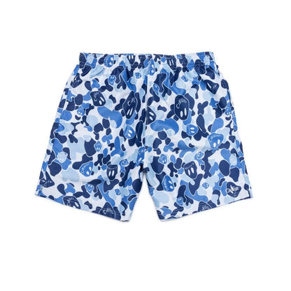 Civilist Smiler Camo Shorts - Blue Camo