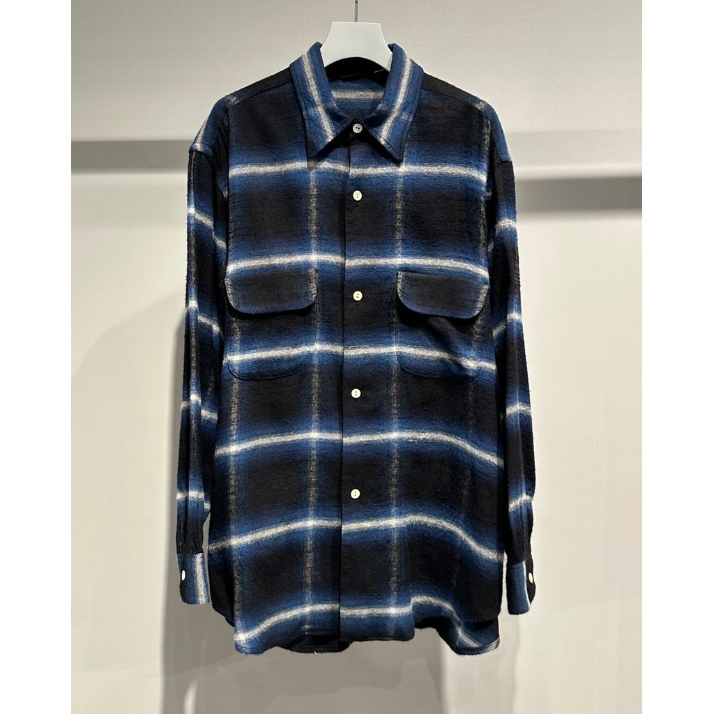 blurhms Cotton Rayon Ombre Work Shirt L/S