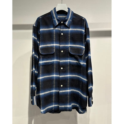 blurhms Cotton Rayon Ombre Work Shirt L/S