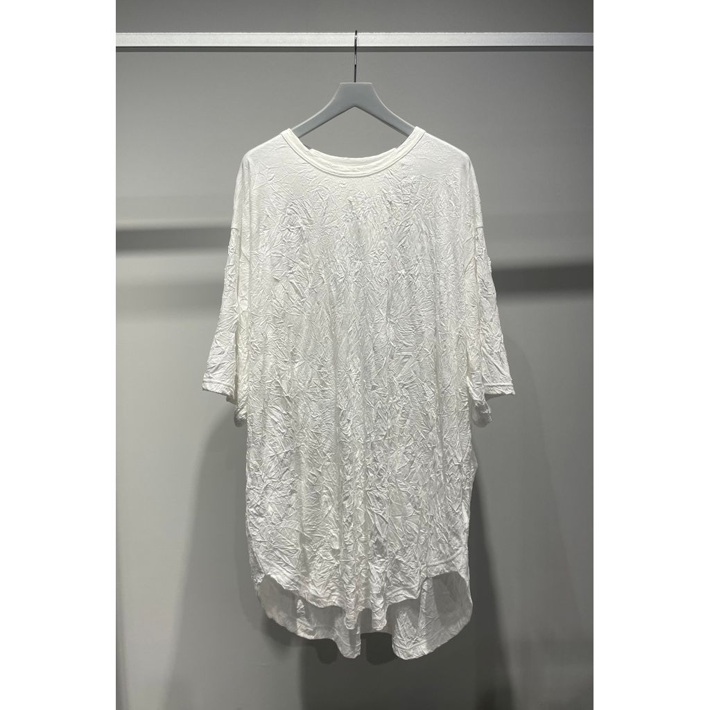 Ground Y CATCH WASHER HEM ROUND JUMBO T-SHIRT SHORT SLEEVES