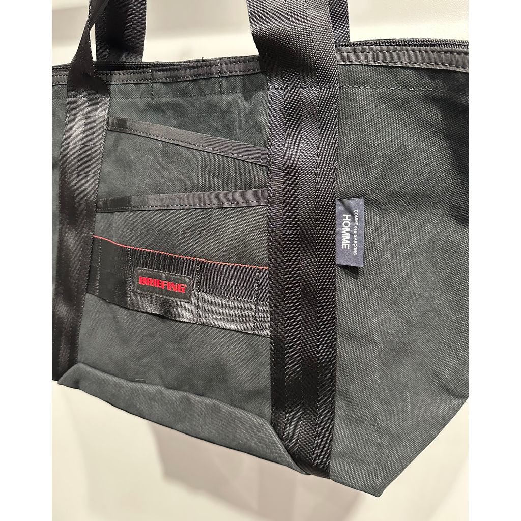 COMME des GARCONS HOMME 「BRIEFING」W-NAME COTTON CANVAS BAG（BLACK）